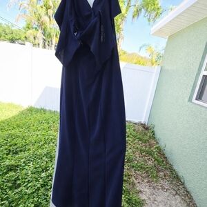 Elegant Navy Blue Women's Dress